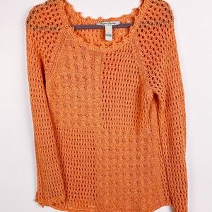 French Laundry Crochet Long Sleeve Size L